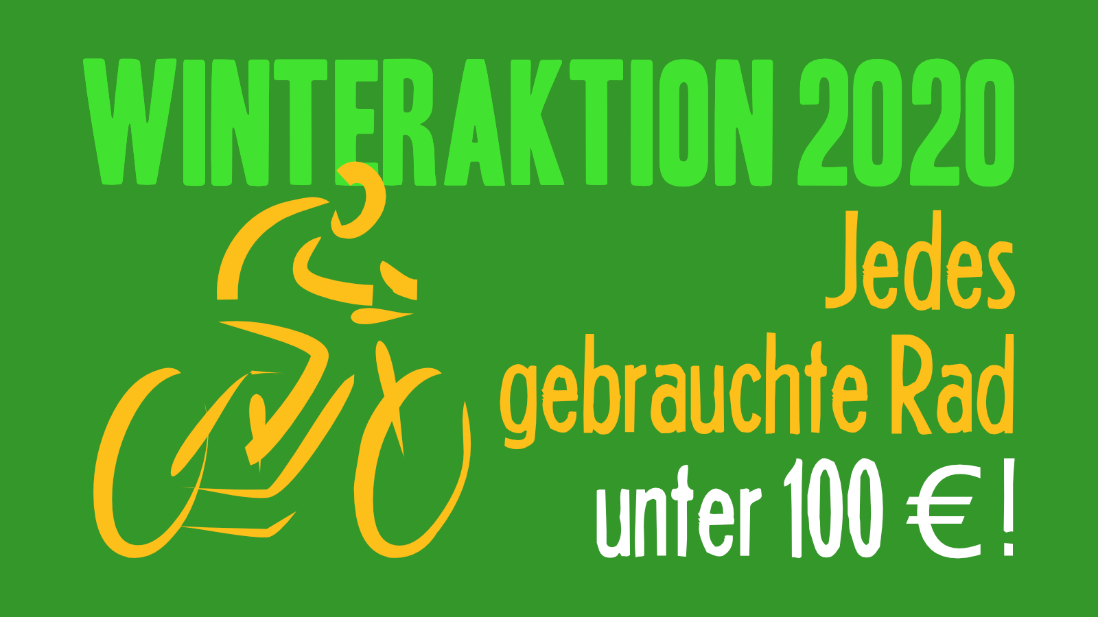 You are currently viewing Fahrräder – Winteraktion 2020