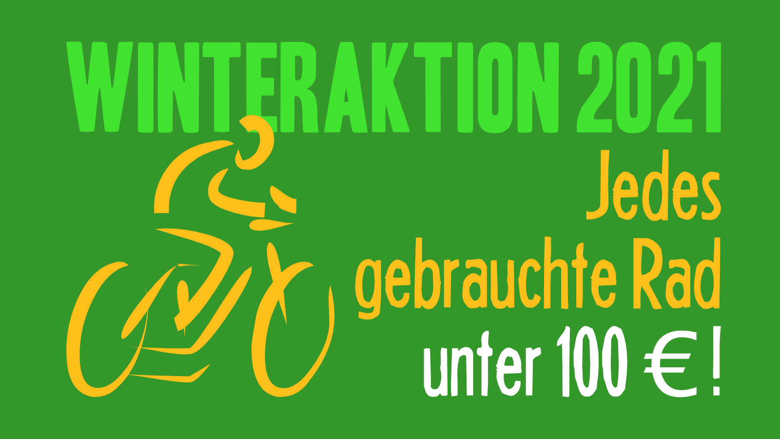You are currently viewing Fahrräder – Winteraktion 2021